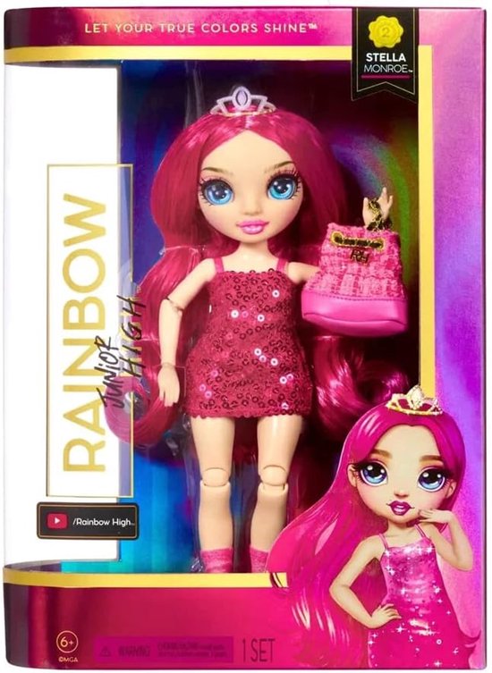 Fashionpop Stella Monroe - Modepop Meisje - Creatief Spel - Inclusief Rugzak - 23cm Pop - Meerkleurig van Merkloos