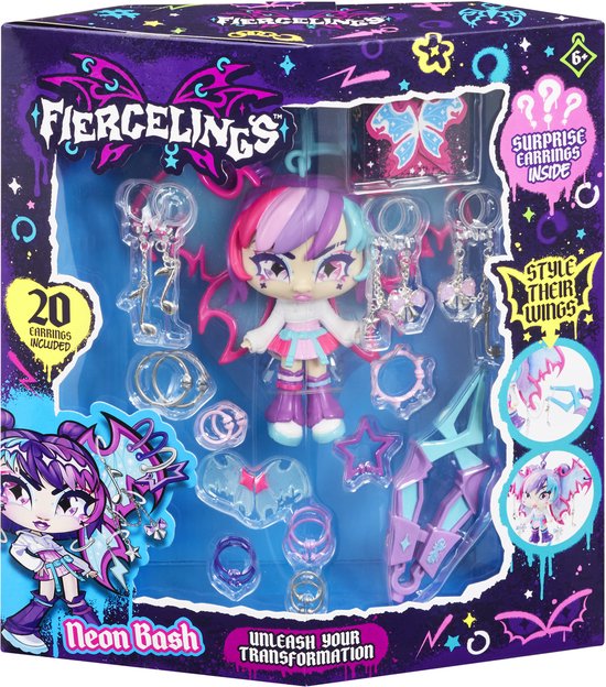 Goliath Fiercelings Neon Bash Deluxe Keychain – Modepop – Met accessoires