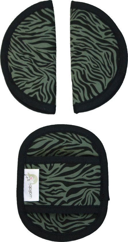 Gordelbeschermer voor Baby - Gordelkussen voor Autostoel Groep 0- Universele Gordelhoes geschikt voor vele merken - Tijger Groen van Simply for kids