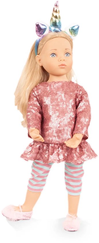 Götz Modepop Happy Kidz Anna Eenhoorn 50 cm van Merkloos