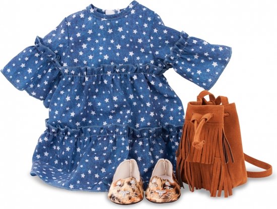 Götz poppenkleding combi set stardust voor poppen van 45-50cm van Merkloos