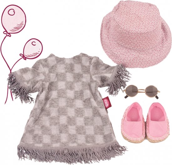 Götz poppenkleding combi strand voor sta poppen van 45-50cm van Merkloos