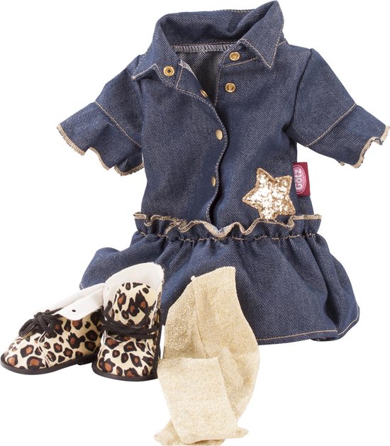 Götz poppenkleding compleet set golden coolness voor pop van 45-50cm van Merkloos