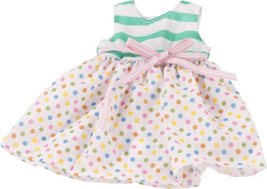 Götz poppenkleding dots and stripes voor pop van 45-50cm van Merkloos
