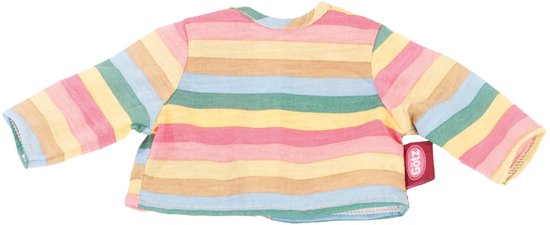 Götz Poppenkleding Gekleurd Gestreept Shirt 36 cm van Merkloos