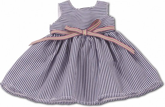 Götz poppenkleding jurk maritieme strepen voor pop van 45-50cm (XL) van Merkloos