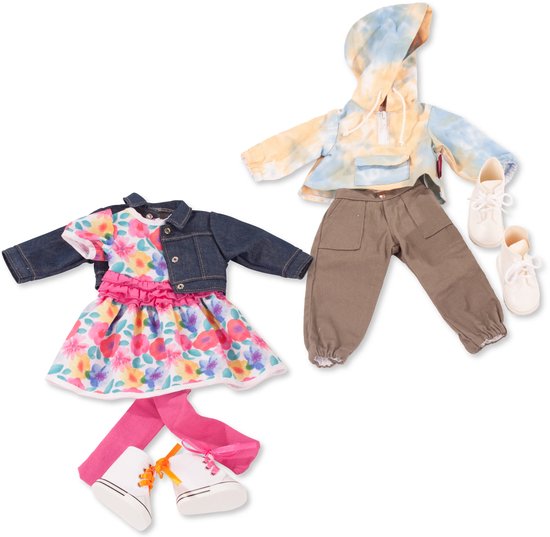 Götz Poppenkleding Kledingset Kleuren 46 - 50 cm van Götz