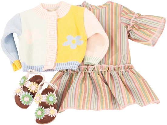 Götz Poppenkleding Kledingset Lente 46 - 50 cm van Merkloos