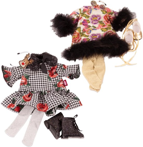 Götz Poppenkleding Kledingset Merry Christmas 46 - 50 cm van Merkloos