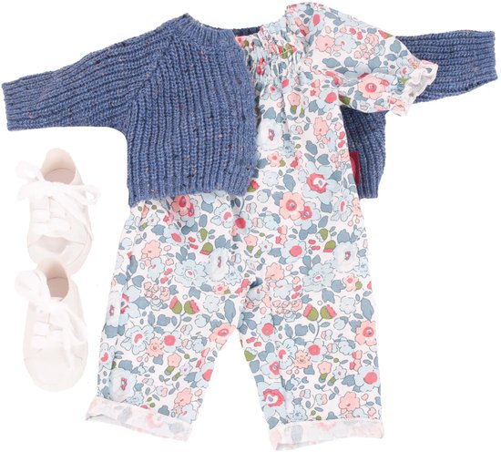 Götz Poppenkleding Kledingset Zomer Blauw 46 - 50 cm van Merkloos