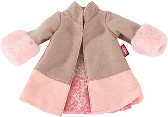 Götz poppenkleding stijlvolle combi jurk en jas voor poppen van 45-50cm van Merkloos