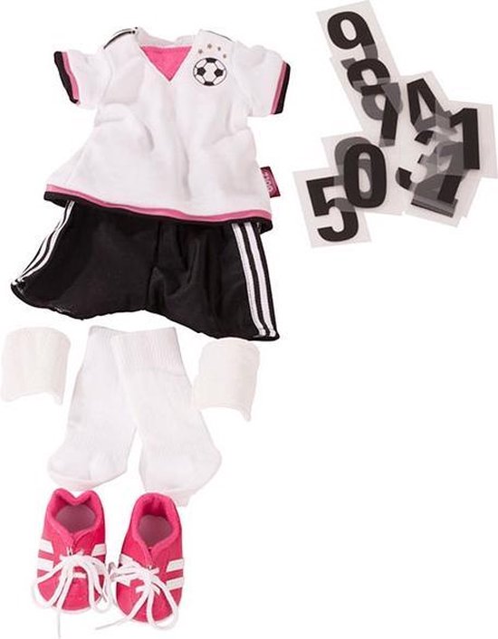 Götz poppenkleding voetbal outfit voor pop van 45cm van Götz
