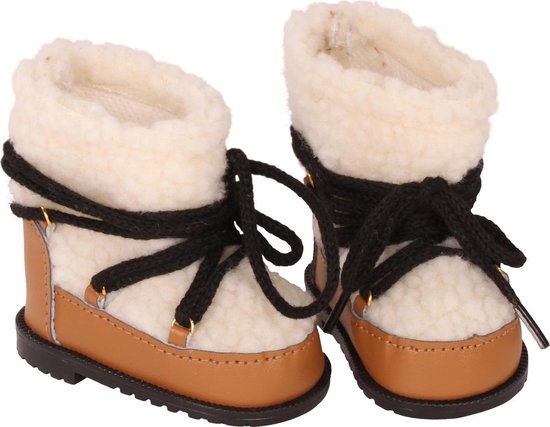 Götz poppenkleding winterboots bruin voor pop van 42-50cm van Merkloos