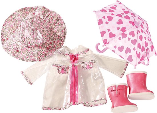 Götz Poppenkleertjes Götz Girls 45-50 cm Compleet regenset van Merkloos