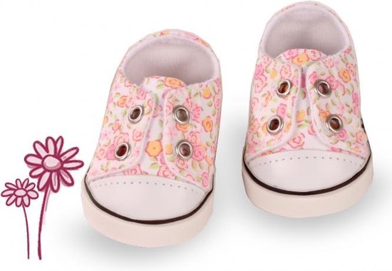 Götz poppenschoenen gebloemde sneakers 42-50cm van Götz