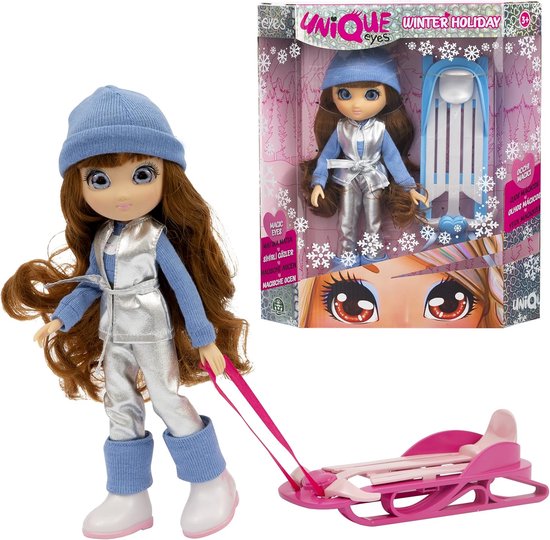 Grote Pop - Speelpop Meisjes - Rollenspel Spelen - Volgende Ogen - 25 cm - Roze