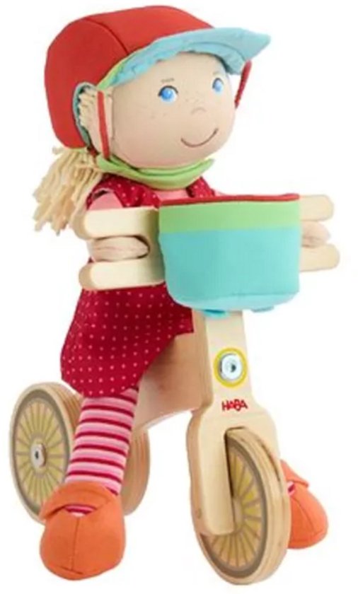 Haba poppen [1 jaar +] pop Annelie met fiets - limited editie van Merkloos