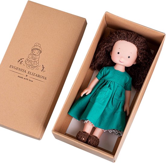 Handgemaakte Pop - Gebreide Knuffel - Kinderspeelgoed - Verbetert Motoriek - 25 cm Hoog - Meisjes