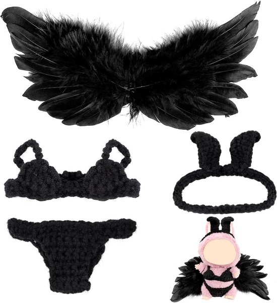 Handgemaakte Poppenkleding Set 15-17 cm Outfit Bunny & Tropisch - Accessoires voor Verzamelaars van Merkloos