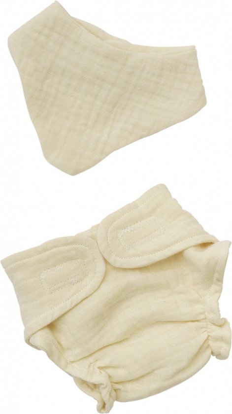 Heless Luier en Slabbetje Ecru 28 - 35 cm