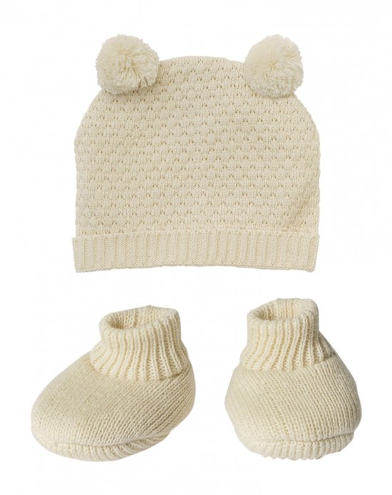 Heless poppen kleding set gebreid biologisch katoen 35-45cm winter.