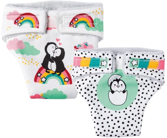 Heless Poppenluiers Penguïn Dots 28-35 Cm Katoen 2 Stuks