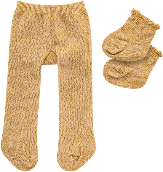 Heless Poppenmaillot En Sokken Polyester Goud 28-35 Cm van Heless