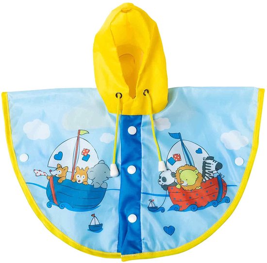Heless Regencape Zeilen Junior Polyethyleen Blauw Mt 35-45 Cm van Heless