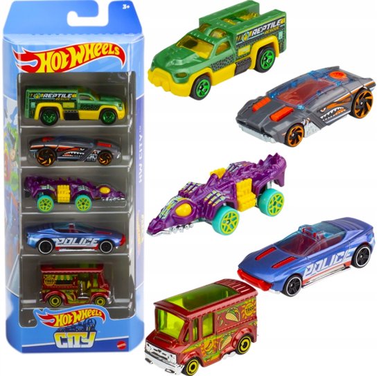 Hot Wheels 5-Pack Auto Set - Cadeau voor Verzamelaars van Mattel