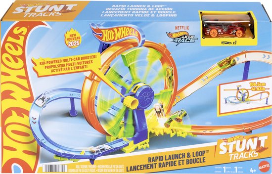 Hot Wheels Razendsnel Lanceren en Loopen - Loopingbaan van Hot Wheels.