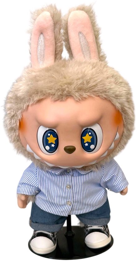 Houder voor Labubu - Standaard voor Labubu Pop - Accessoire voor Labubu Poppen - Wit - Decoratie voor Labubu Pop van Merkloos