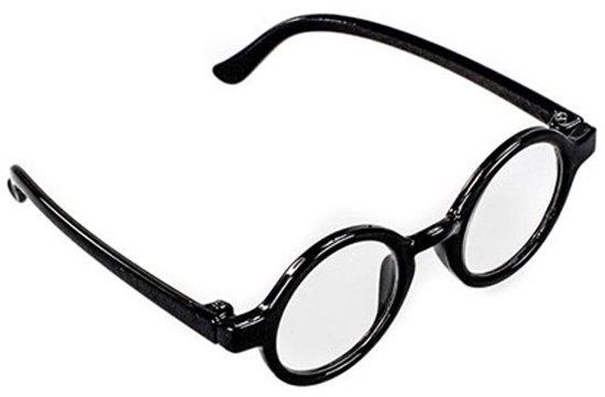 I'm a Girly Accessory Zwarte Ronde Bril van Merkloos