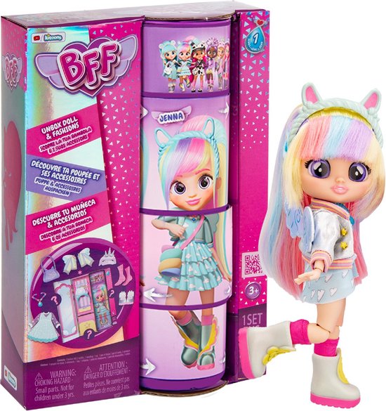IMC TOYS - Pop Jenna Fashion Doll - Cry Babies Best Friends Forever - 904361 van Merkloos