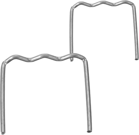 JGS Premium - Plastic Lasapparaat 1000 stuks RVS Hot Stapelslasstaven 0.8mm/0.6mm - Autobumper Reparatiekit met Hot Clamps (Small Wave) van JGS