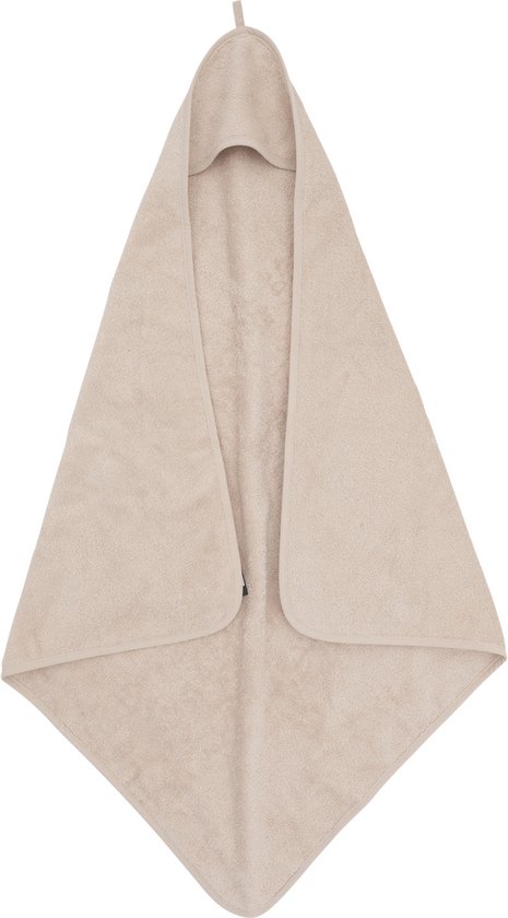 Jollein - Badcape - Beige - 100% Badstof Katoen - Baby Handdoek met Badcape, Omslagdoek, Badponcho - 75x75 cm van Jollein