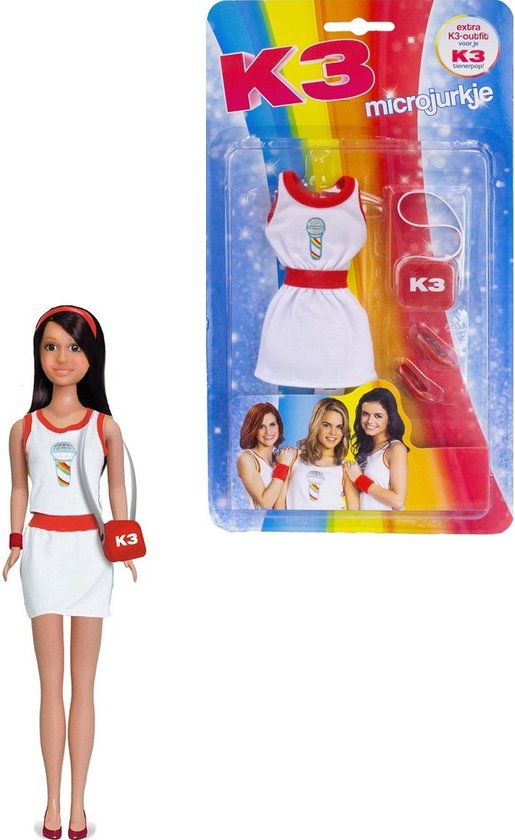 K3 : jurk voor tienerpop - microjurkje van K3