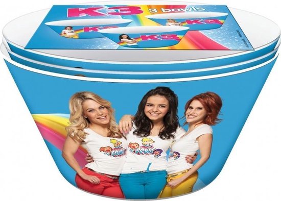 K3 - Kinderservies - 3 kommetjes in 1 van K3