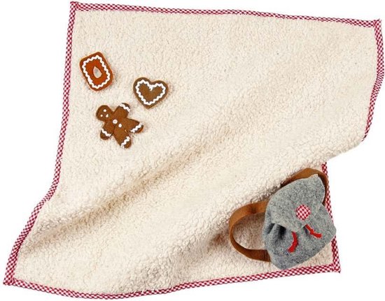 Käthe Kruse Poppen-picknickdeken Cherry 40 Cm Crème van Käthe Kruse