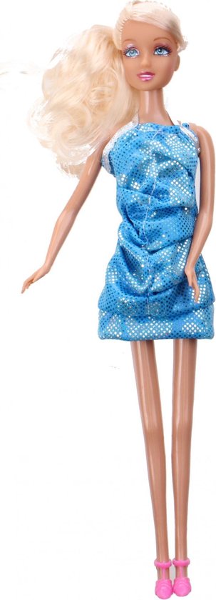 Kids Fun Tienerpop Miriam Met Hondje Meisjes 30 Cm Blauw van Mamabrum