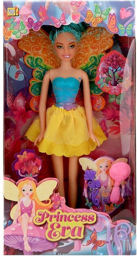 Kids Fun Tienerpop Princess Eva 30 Cm Turquoise/geel van Toi-Toys