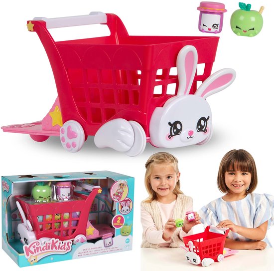 Kindi Kids Winkelwagen + 2st. Shopkins, Kindi Kids poppen accessoires speelgoed van Merkloos