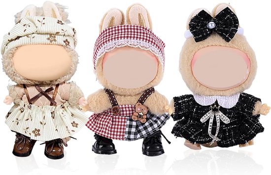 Kleding set voor 17 cm Pluche Poppen Accessoires van Merkloos