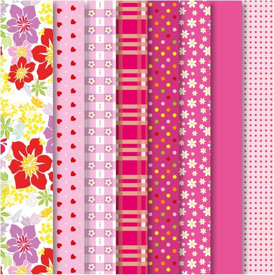 Kleed je pop - Stoffen set - Creatief knutselen - Polyester materiaal - 31 x 24 x 1 cm - Meerkleurig