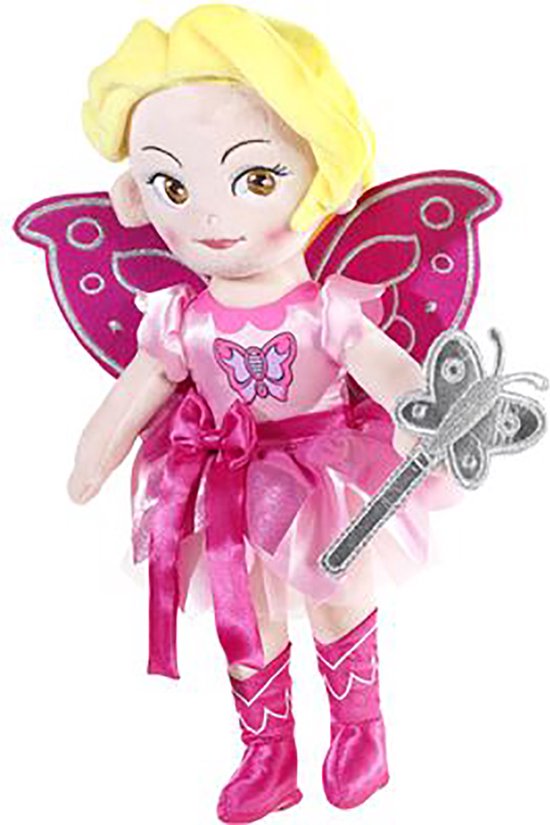 Knuffel 40 cm - Fee roze van Merkloos