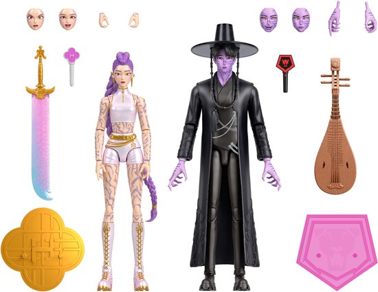 KPop Demon Hunters Rumi en Jinu: Laatste gevecht Actiefiguren Set van 2