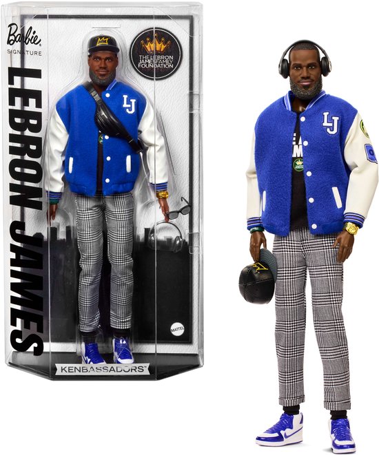 LeBron James Barbie Kenbassadors Doll van Merkloos