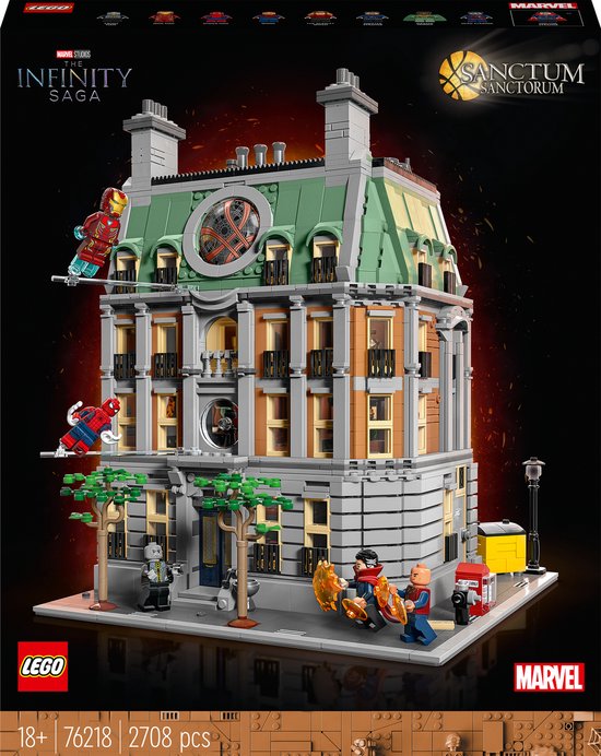 LEGO Marvel Sanctum Sanctorum Collectible met Iron Man en Doctor Strange Minifiguren - 76218 van LEGO