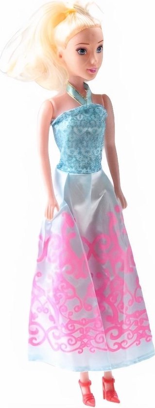Lg-imports Prinsessenpop Meisjes 28 Cm Zilver/blauw van LG-Imports