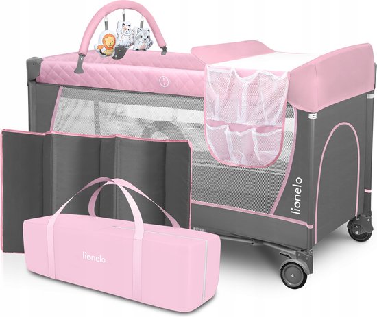 Lionelo Flower - Meegroeibed - Co-sleeper - LockGuard - draagtas - 2in1 van Lionelo