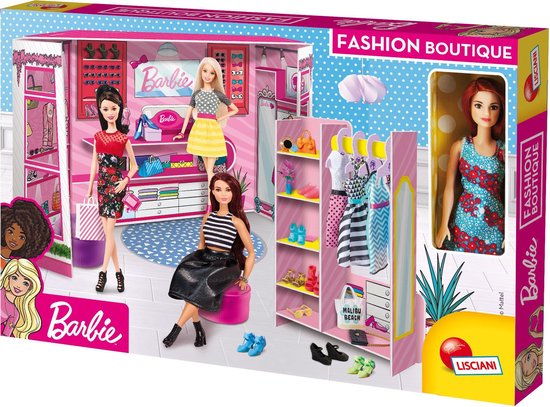 Lisciani - Barbie - Barbie Fashion Boutique met kleding en pop van LISCIANI